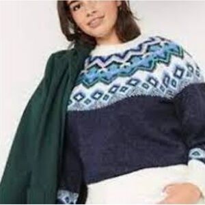 Old Navy Crew Neck Fair Isle Sweater